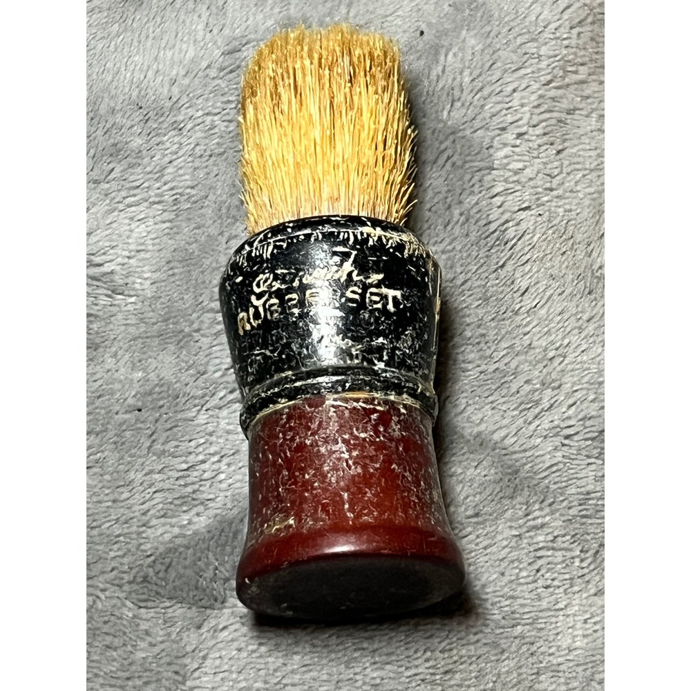 Vintage Eveready Rubberset Shaving Brush Bakelite Barber Grooming Tool Retro